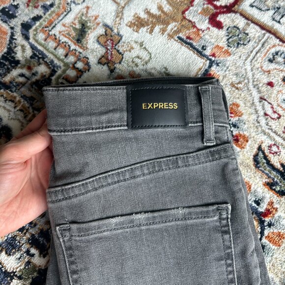 Express Grey Skinny Jeans - Like new - Picture 3 of 8